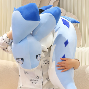 Sofi the Long Kawaii Baby Blue Hybrid Dragon Plushie-Kawaii Dream