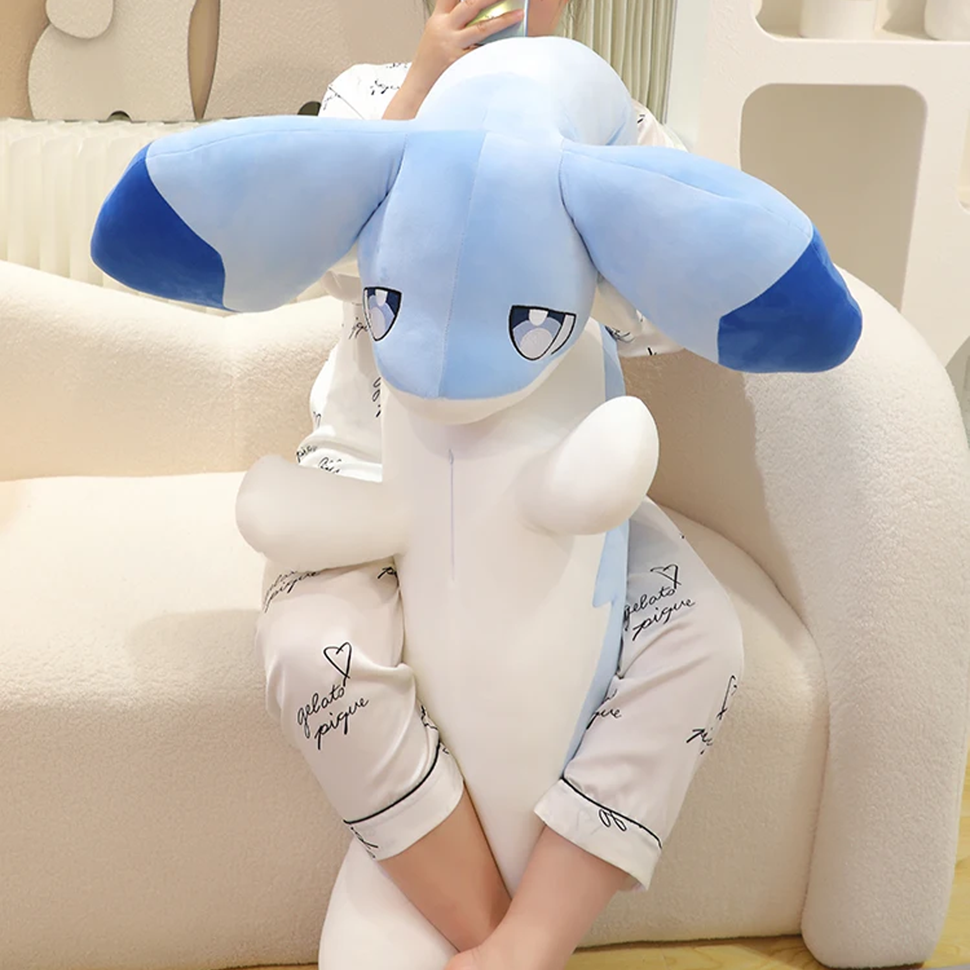 Sofi the Long Kawaii Baby Blue Hybrid Dragon Plushie-Kawaii Dream
