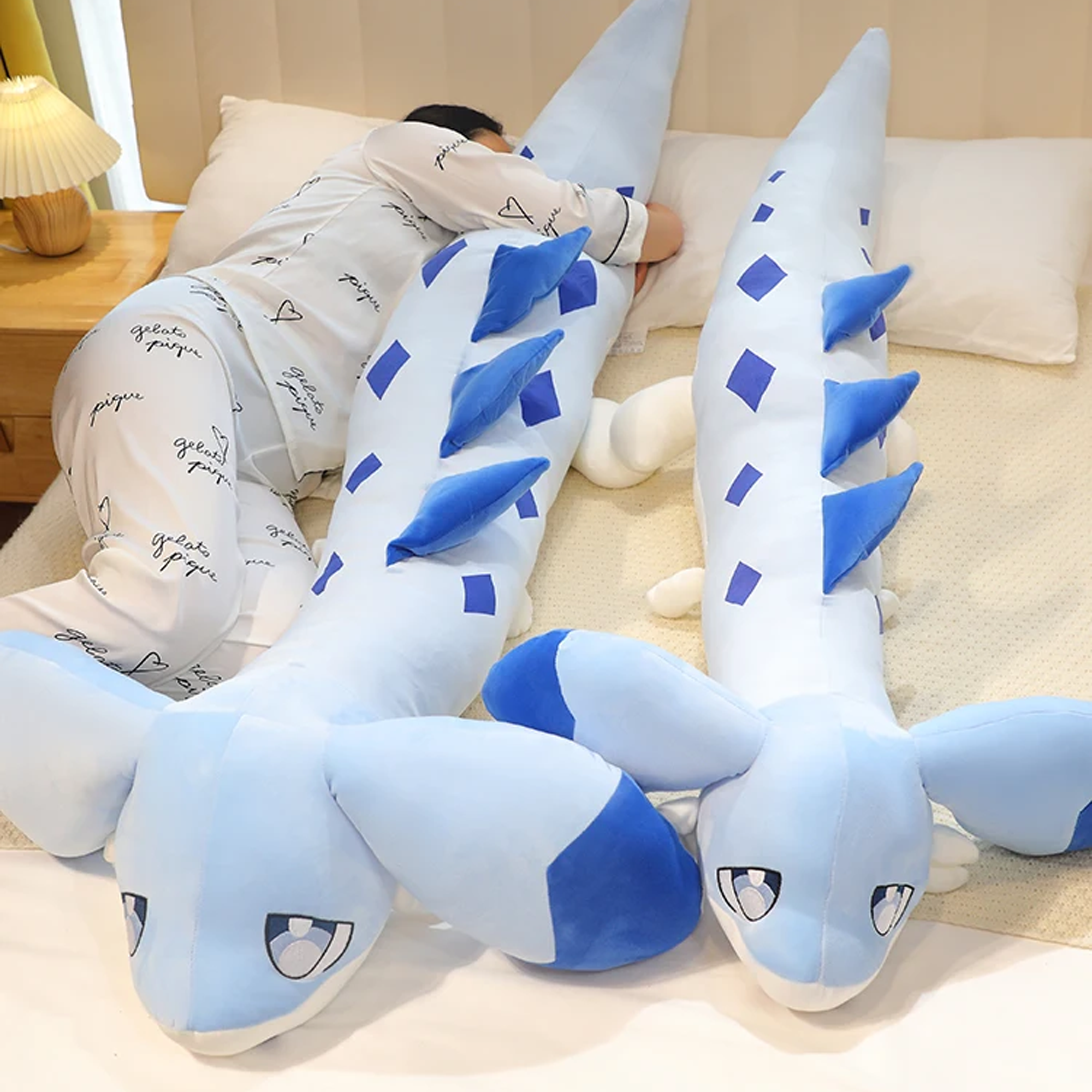 Sofi the Long Kawaii Baby Blue Hybrid Dragon Plushie-Kawaii Dream
