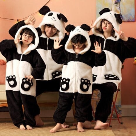 Soft Bear Family Fluffy Pyjama 1-Piece Set-Kawaii Dream
