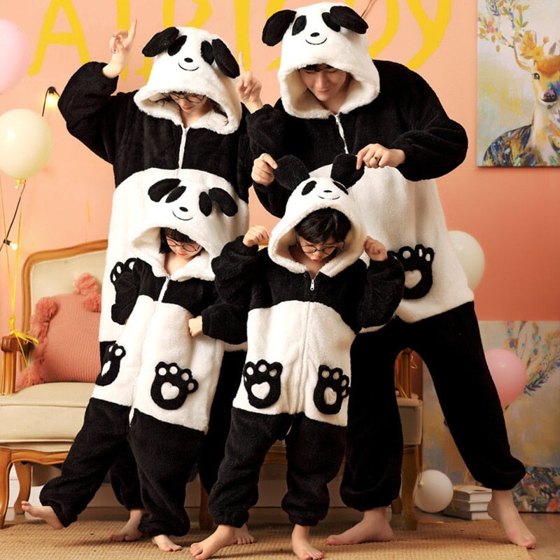 Soft Bear Family Fluffy Pyjama 1-Piece Set-Kawaii Dream