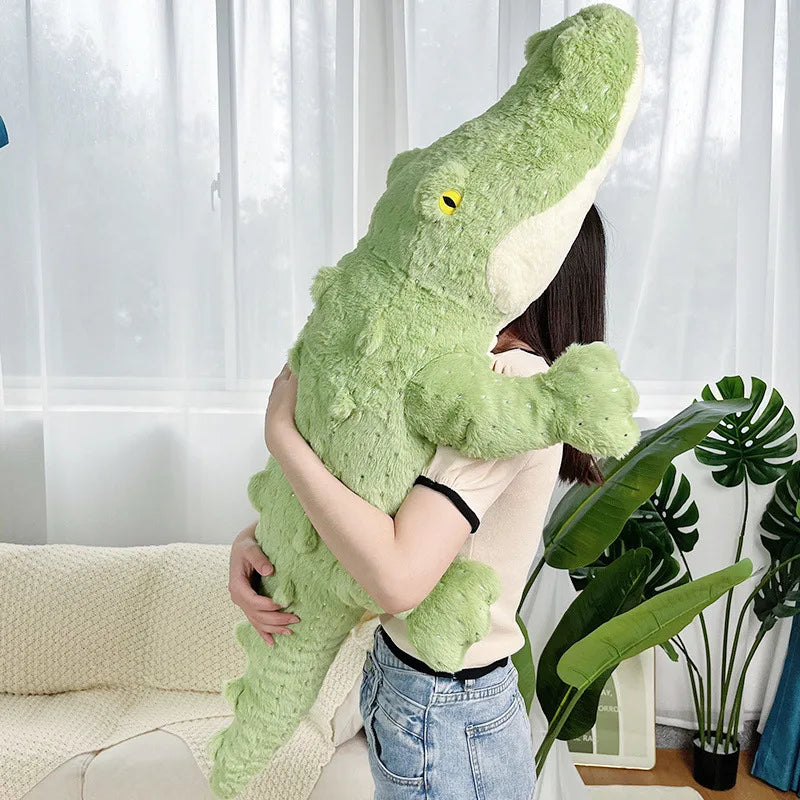 Soft Fluffy Green Crocodile Plush Toy-Kawaii Dream