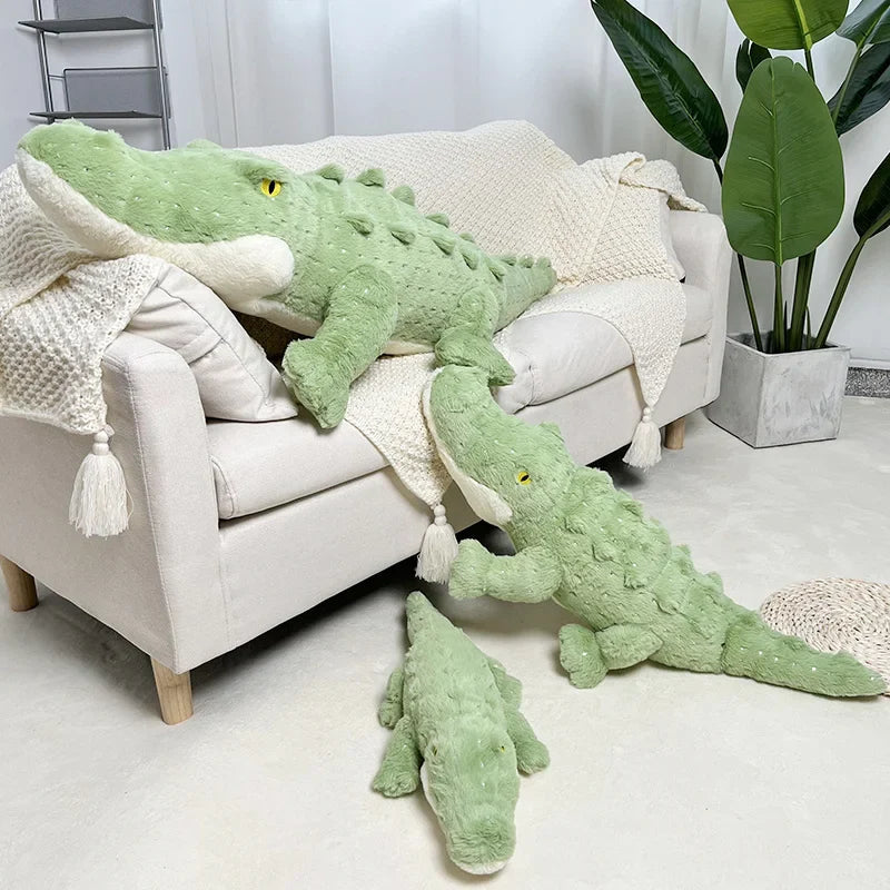 Soft Fluffy Green Crocodile Plush Toy-Kawaii Dream