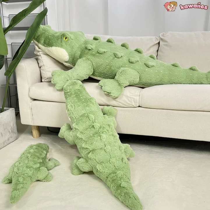 Soft Fluffy Green Crocodile Plush Toy-Kawaii Dream