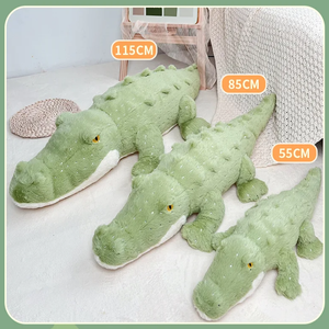 Soft Fluffy Green Crocodile Plush Toy-Kawaii Dream
