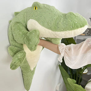 Soft Fluffy Green Crocodile Plush Toy-Kawaii Dream