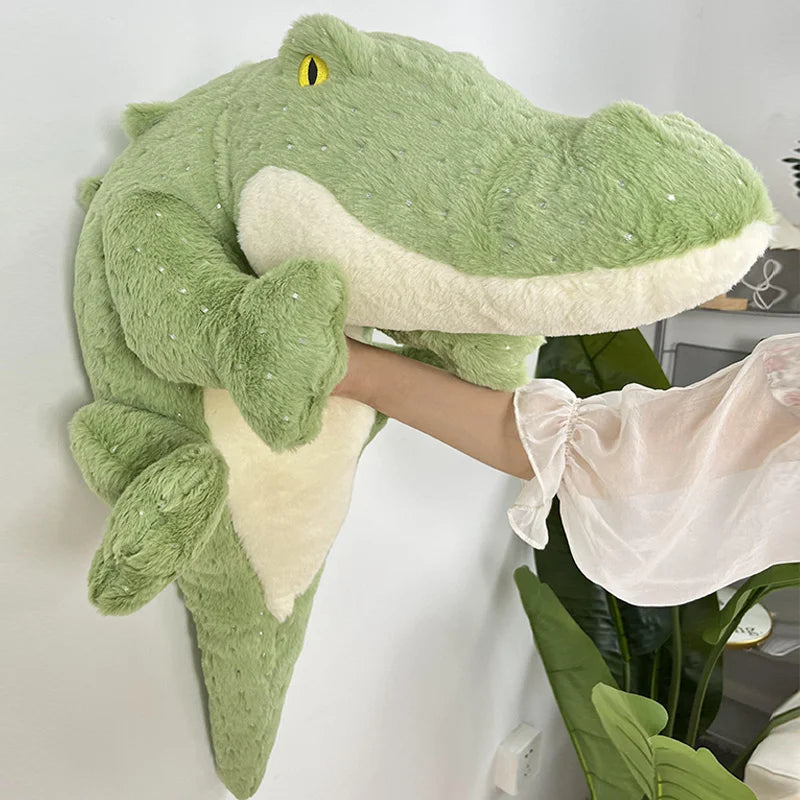 Soft Fluffy Green Crocodile Plush Toy-Kawaii Dream