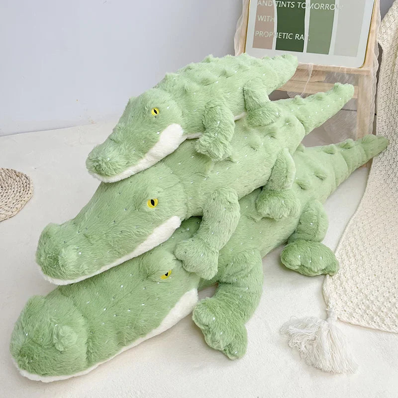 Soft Fluffy Green Crocodile Plush Toy-Kawaii Dream