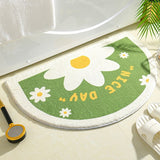 Soft Half Oval Floral Fruits Bathroom Mat Collection-Kawaii Dream