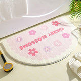 Soft Half Oval Floral Fruits Bathroom Mat Collection-Kawaii Dream