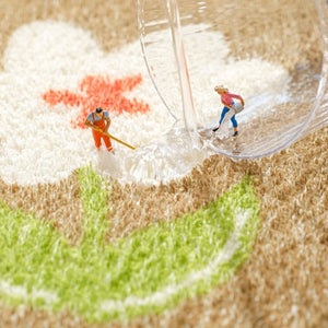 Soft Half Oval Floral Fruits Bathroom Mat Collection-Kawaii Dream