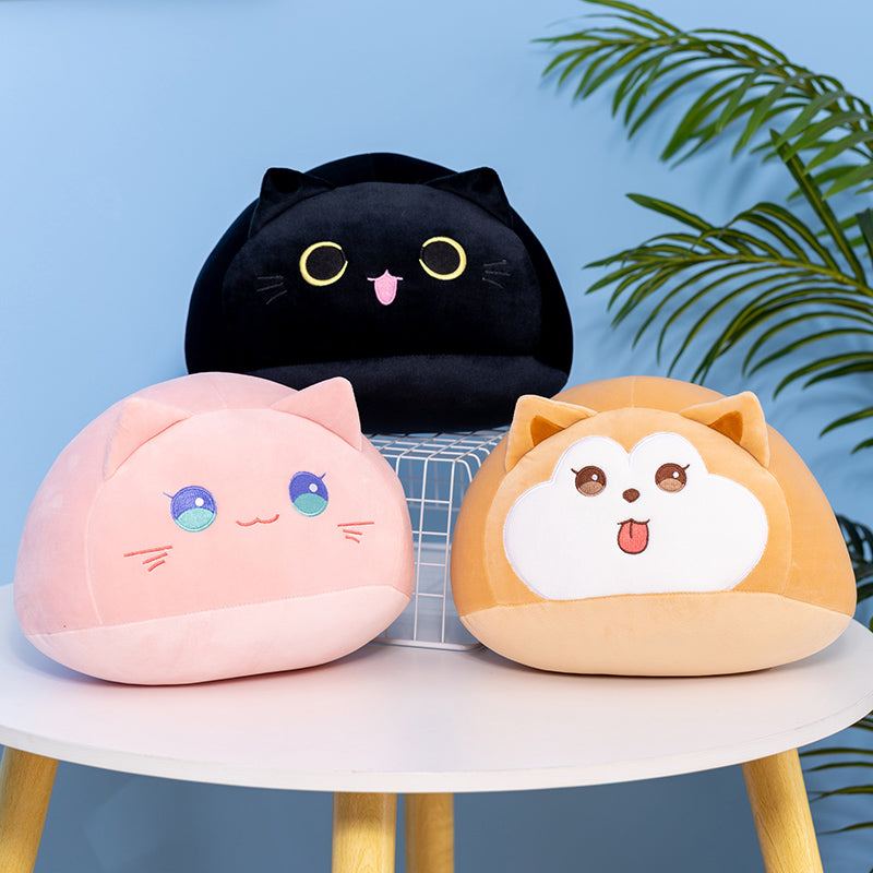 Soft Pebble Cats & Dog Animal Plushies Collection-Kawaii Dream