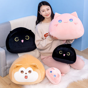 Soft Pebble Cats & Dog Animal Plushies Collection-Kawaii Dream