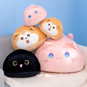 Soft Pebble Cats & Dog Animal Plushies Collection-Kawaii Dream