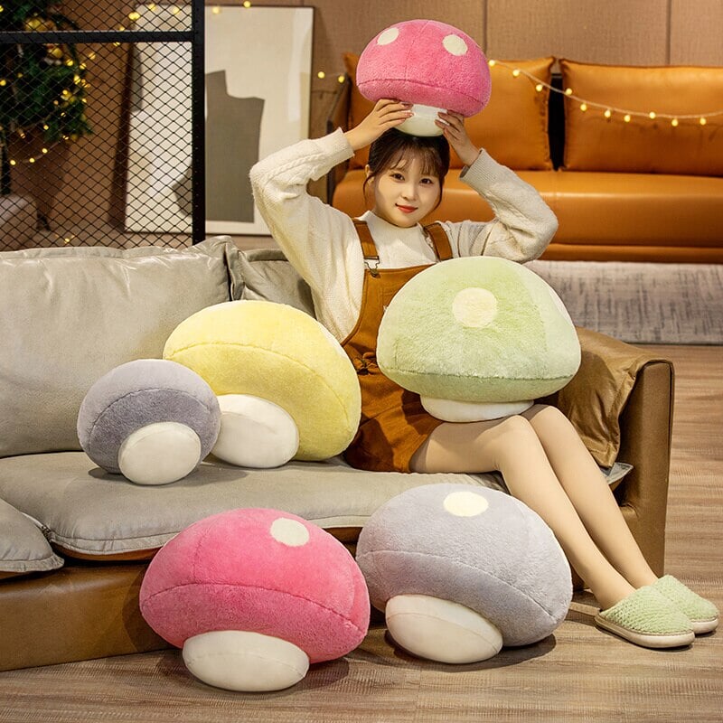 Spotted Cute Mushroom Plushies-Kawaii Dream