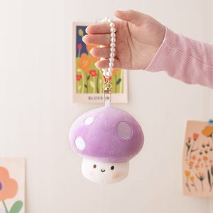 Squishy Mushroom Friends Plushie Keychains-Kawaii Dream
