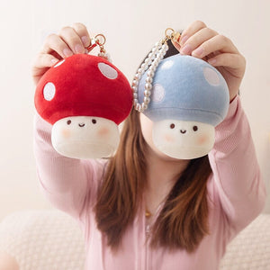 Squishy Mushroom Friends Plushie Keychains-Kawaii Dream