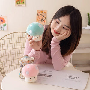 Squishy Mushroom Friends Plushie Keychains-Kawaii Dream