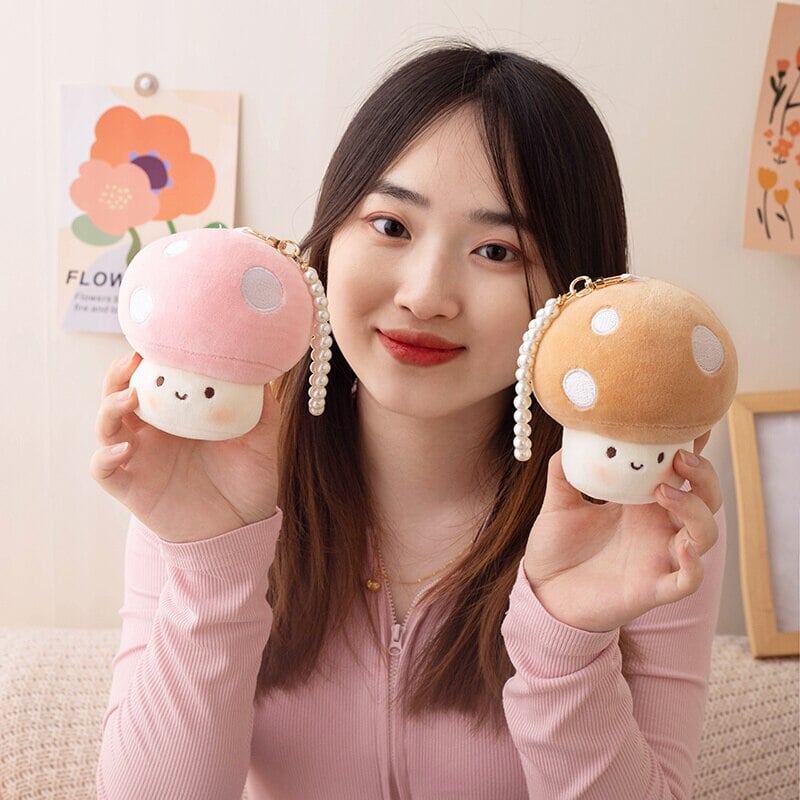 Squishy Mushroom Friends Plushie Keychains-Kawaii Dream