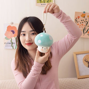 Squishy Mushroom Friends Plushie Keychains-Kawaii Dream