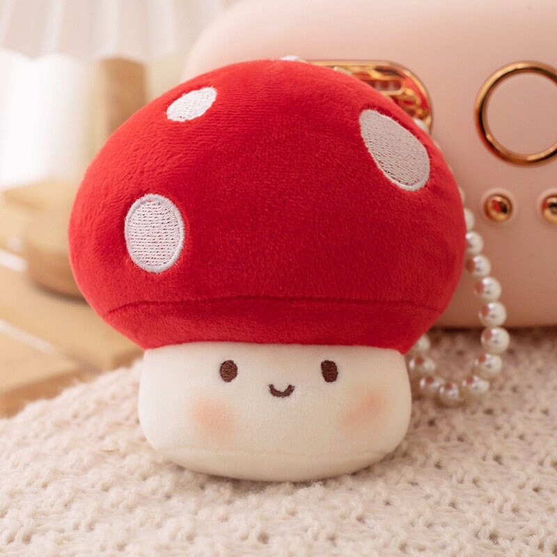 Squishy Mushroom Friends Plushie Keychains-Kawaii Dream
