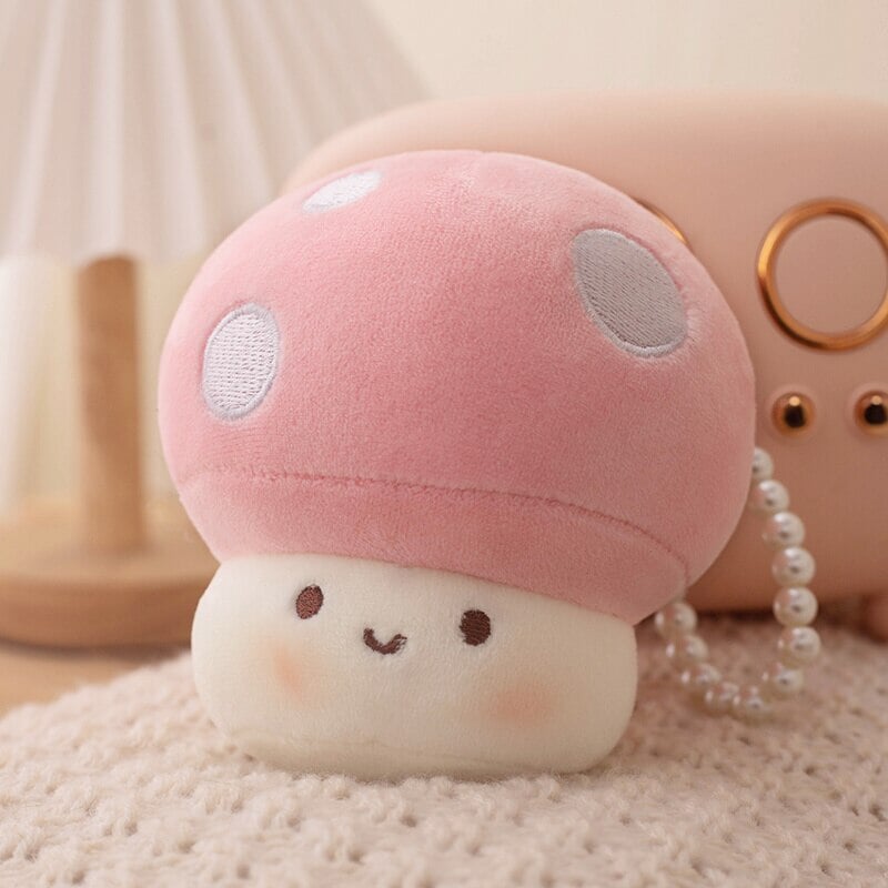 Squishy Mushroom Friends Plushie Keychains-Kawaii Dream