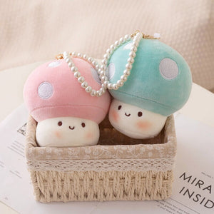 Squishy Mushroom Friends Plushie Keychains-Kawaii Dream