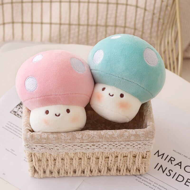 Squishy Mushroom Friends Plushie Keychains-Kawaii Dream