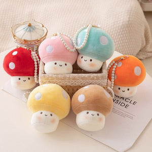 Squishy Mushroom Friends Plushie Keychains-Kawaii Dream