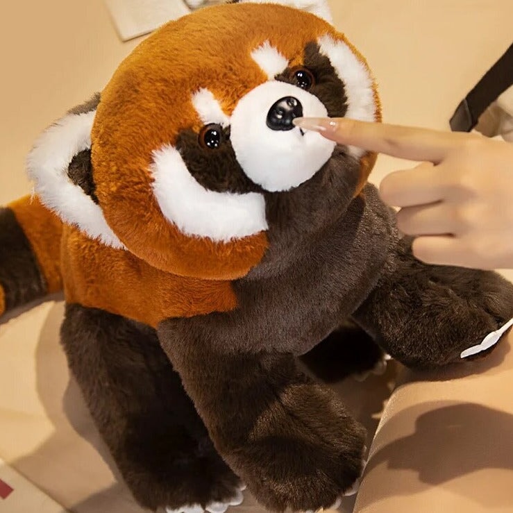 Standing Life-like Fluffy Red Panda Plush-Kawaii Dream