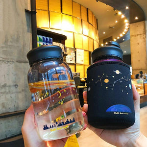 Starry Night Water Bottle-Kawaii Dream