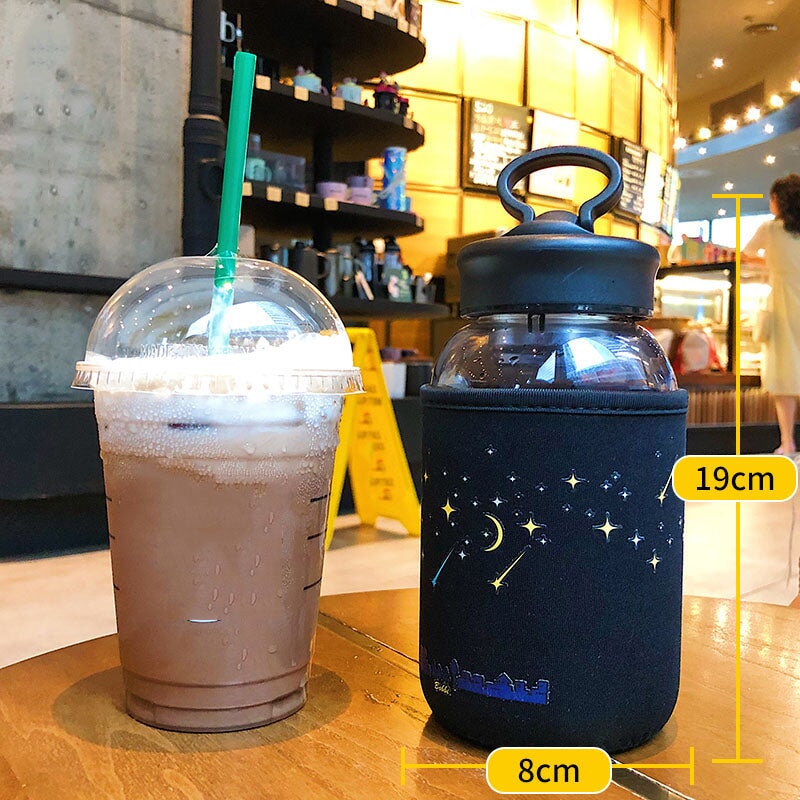 Starry Night Water Bottle-Kawaii Dream