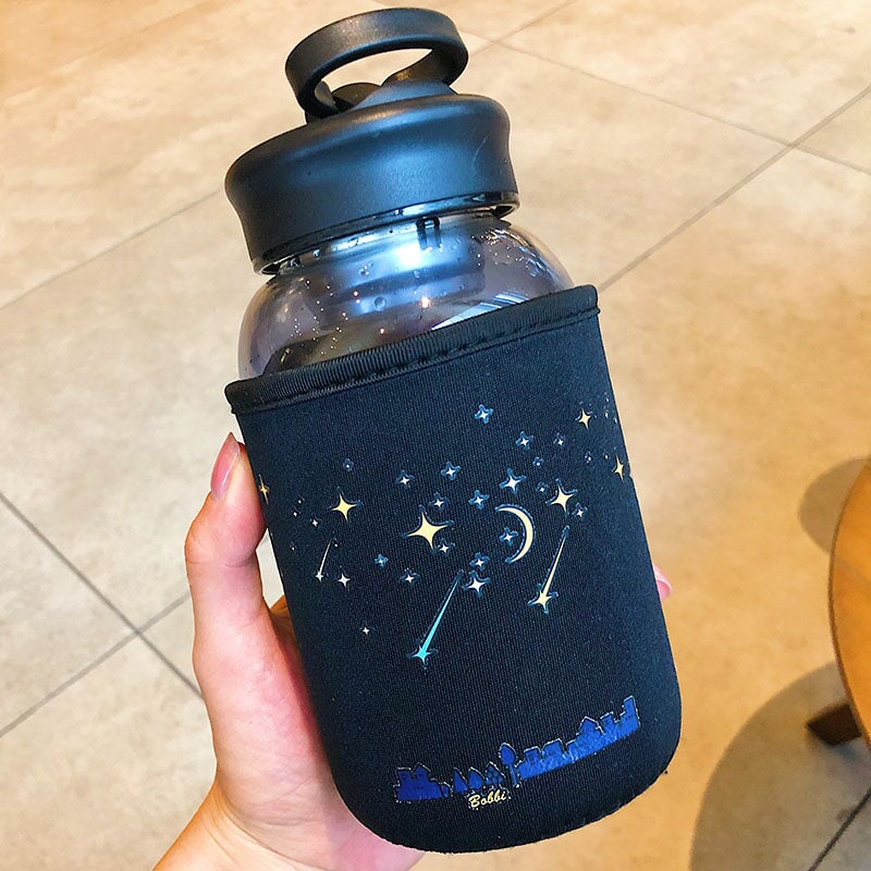 Starry Night Water Bottle-Kawaii Dream