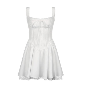 Strappy Mini Corset Coquette Party Dress-Kawaii Dream