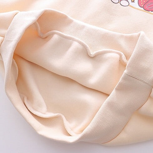 Strawberry Mikki Bunny Fleece Hoodies-Kawaii Dream