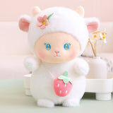 Strawberry White Pink Sheep Lamb Plushie-Kawaii Dream