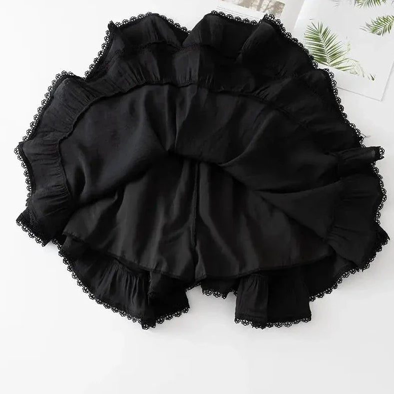 Summer Irregular Ruffle Mini Skirt-Kawaii Dream
