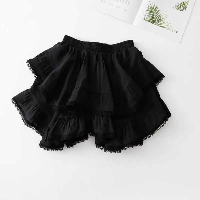 Summer Irregular Ruffle Mini Skirt-Kawaii Dream