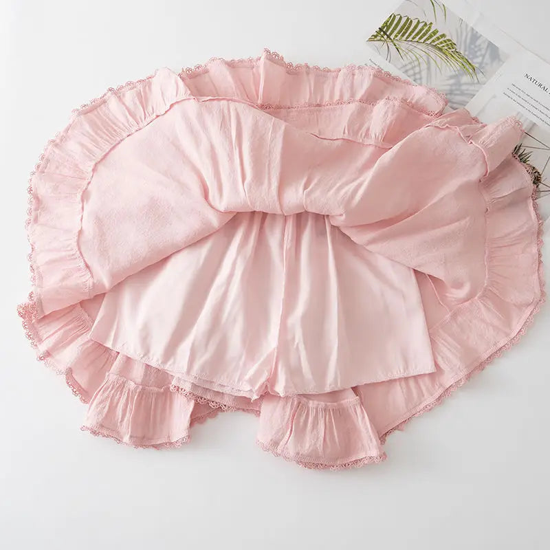 Summer Irregular Ruffle Mini Skirt-Kawaii Dream