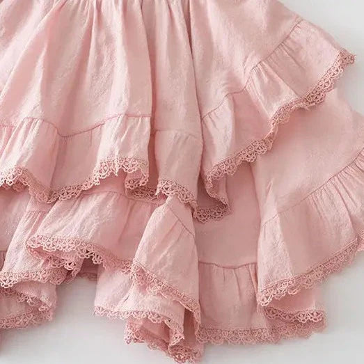 Summer Irregular Ruffle Mini Skirt-Kawaii Dream