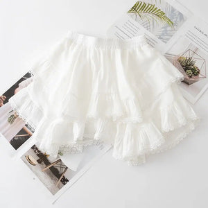 Summer Irregular Ruffle Mini Skirt-Kawaii Dream