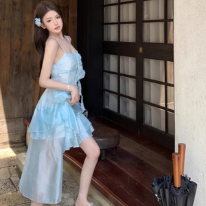 Summer Sweet Chic Sleeveless Dress-Kawaii Dream