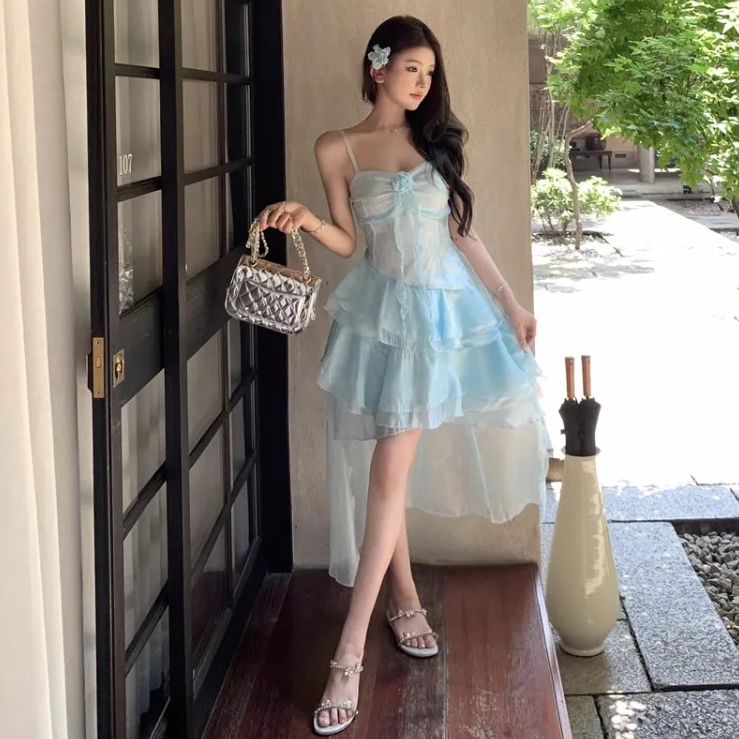 Summer Sweet Chic Sleeveless Dress-Kawaii Dream