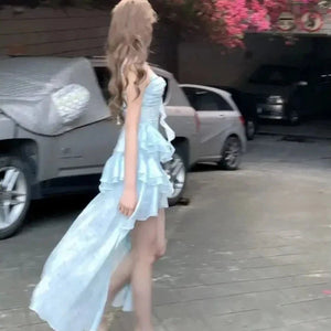 Summer Sweet Chic Sleeveless Dress-Kawaii Dream