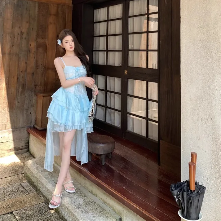 Summer Sweet Chic Sleeveless Dress-Kawaii Dream