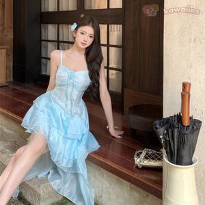 Summer Sweet Chic Sleeveless Dress-Kawaii Dream