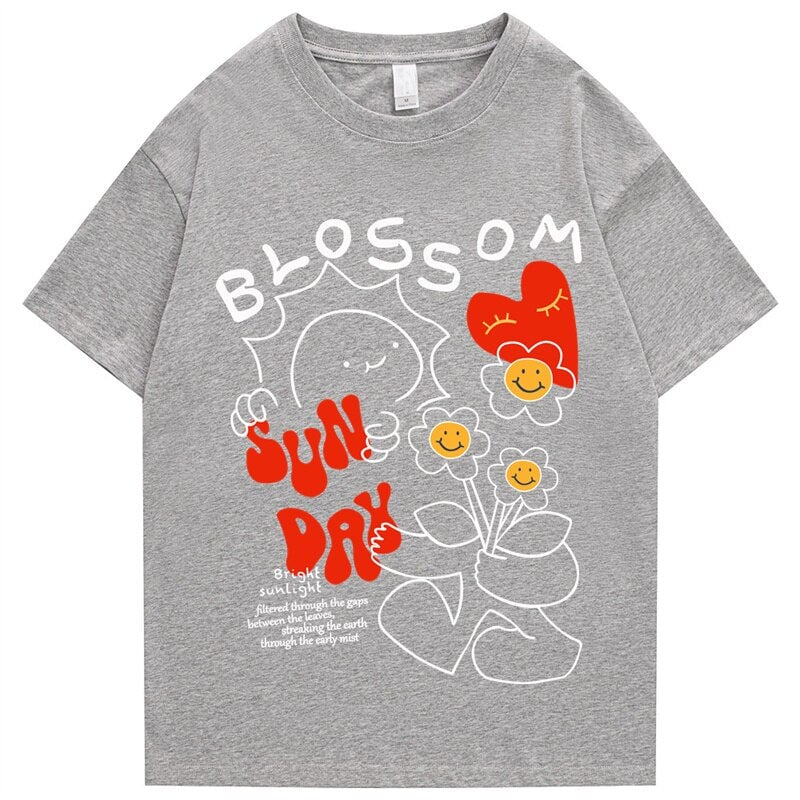 Sun Day Blossom Tee-Kawaii Dream