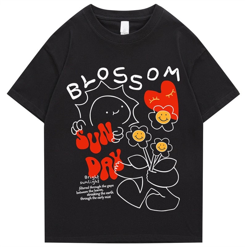Sun Day Blossom Tee-Kawaii Dream