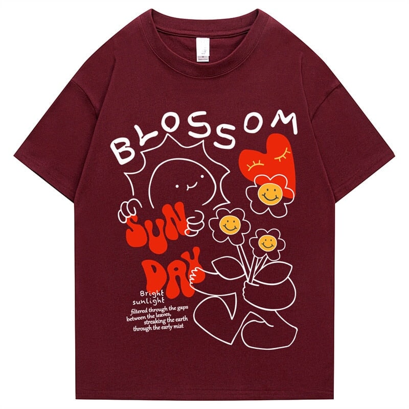 Sun Day Blossom Tee-Kawaii Dream