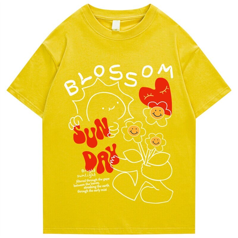 Sun Day Blossom Tee-Kawaii Dream